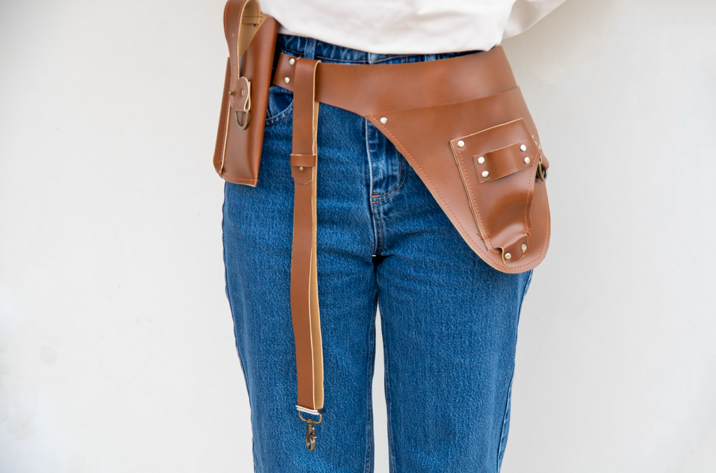 PU Leather Tool Belt Bag