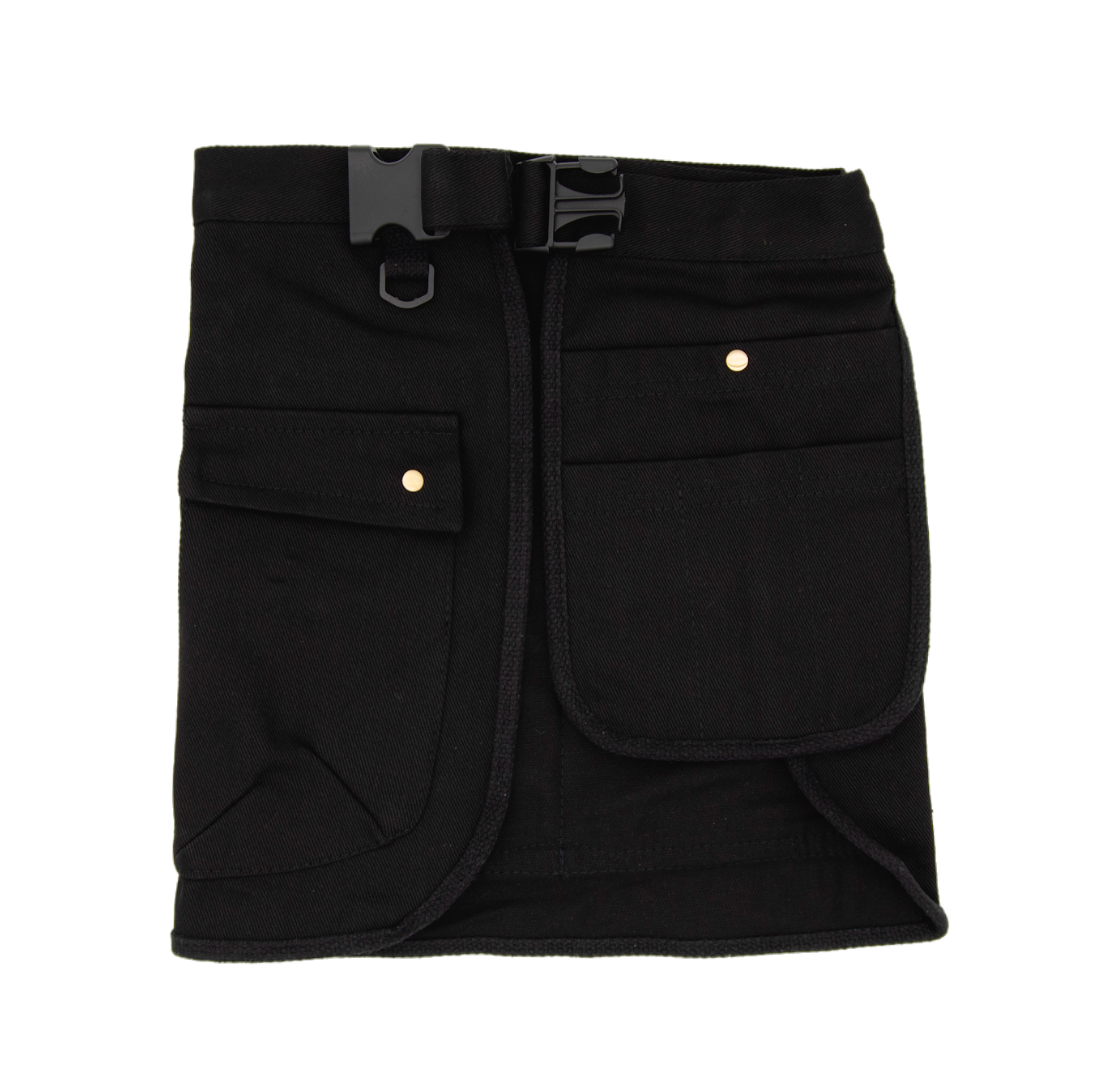 Tool Apron Half Canvas Apron - Black