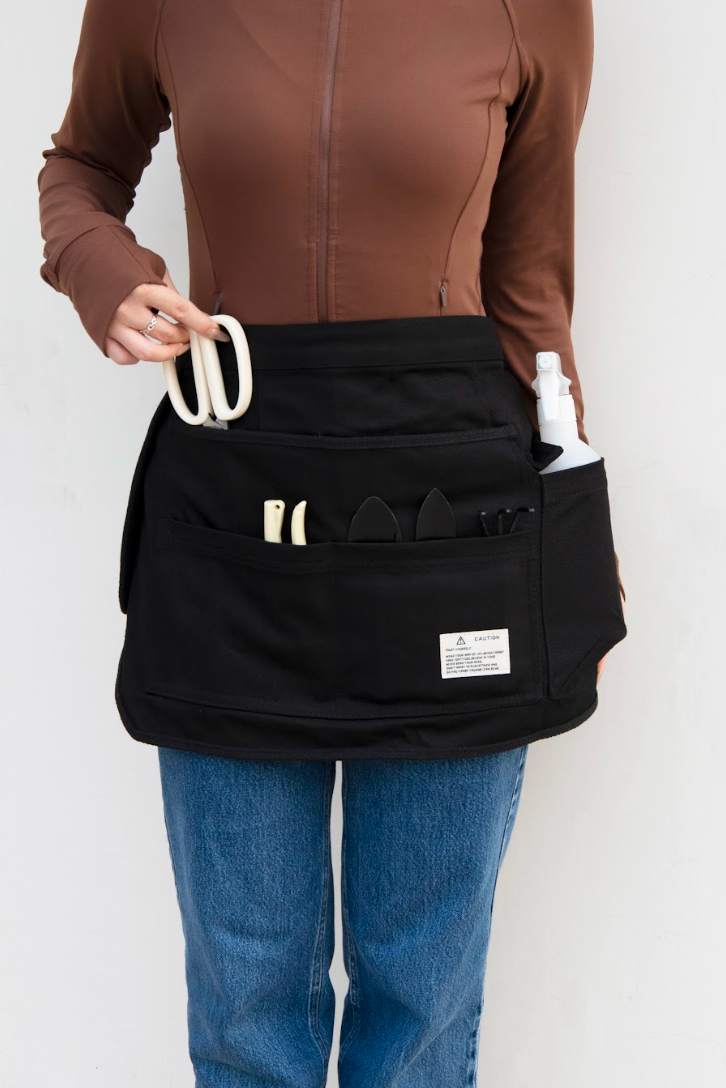 Tool Apron Half Canvas Apron - Black