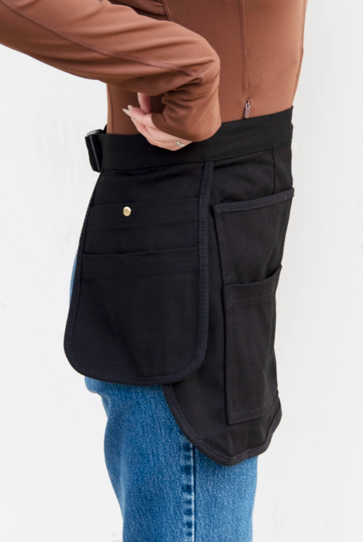 Tool Apron Half Canvas Apron - Black