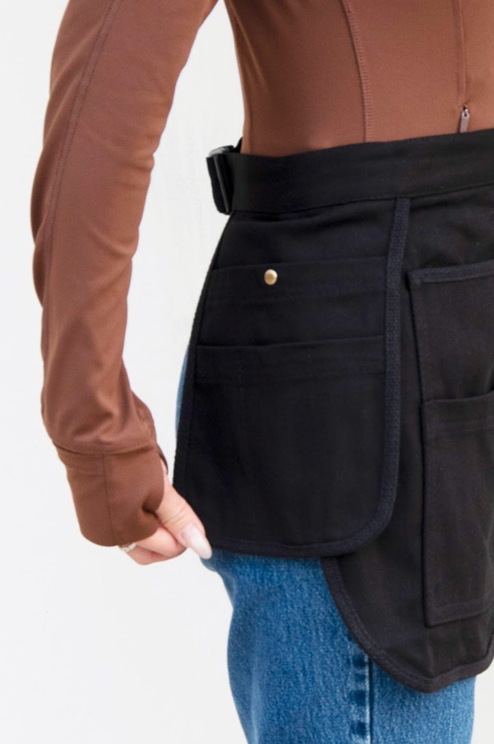 Tool Apron Half Canvas Apron - Black