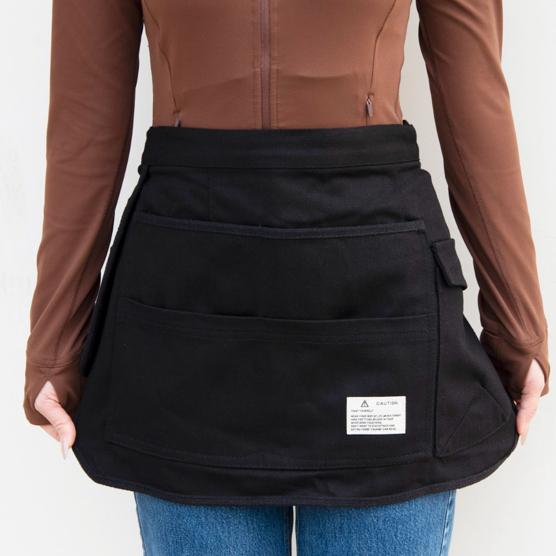 Tool Apron Half Canvas Apron - Black