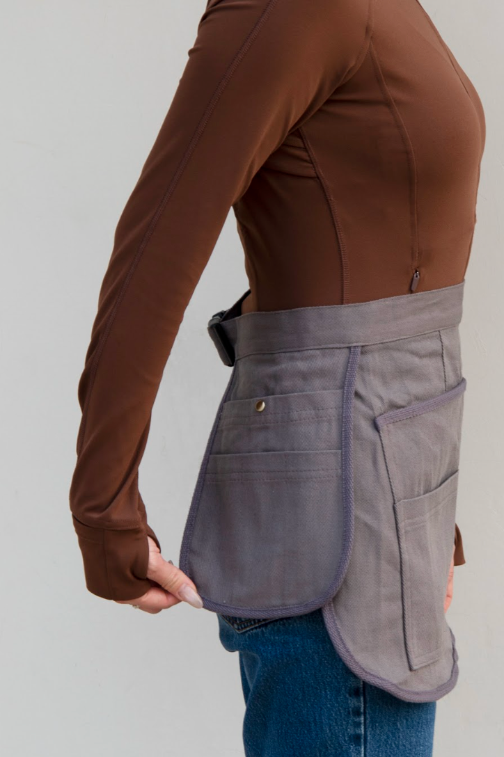 Tool Apron Half Canvas Apron - Gray