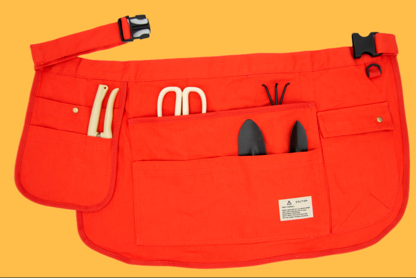 Tool Apron Half Canvas Apron - Orange