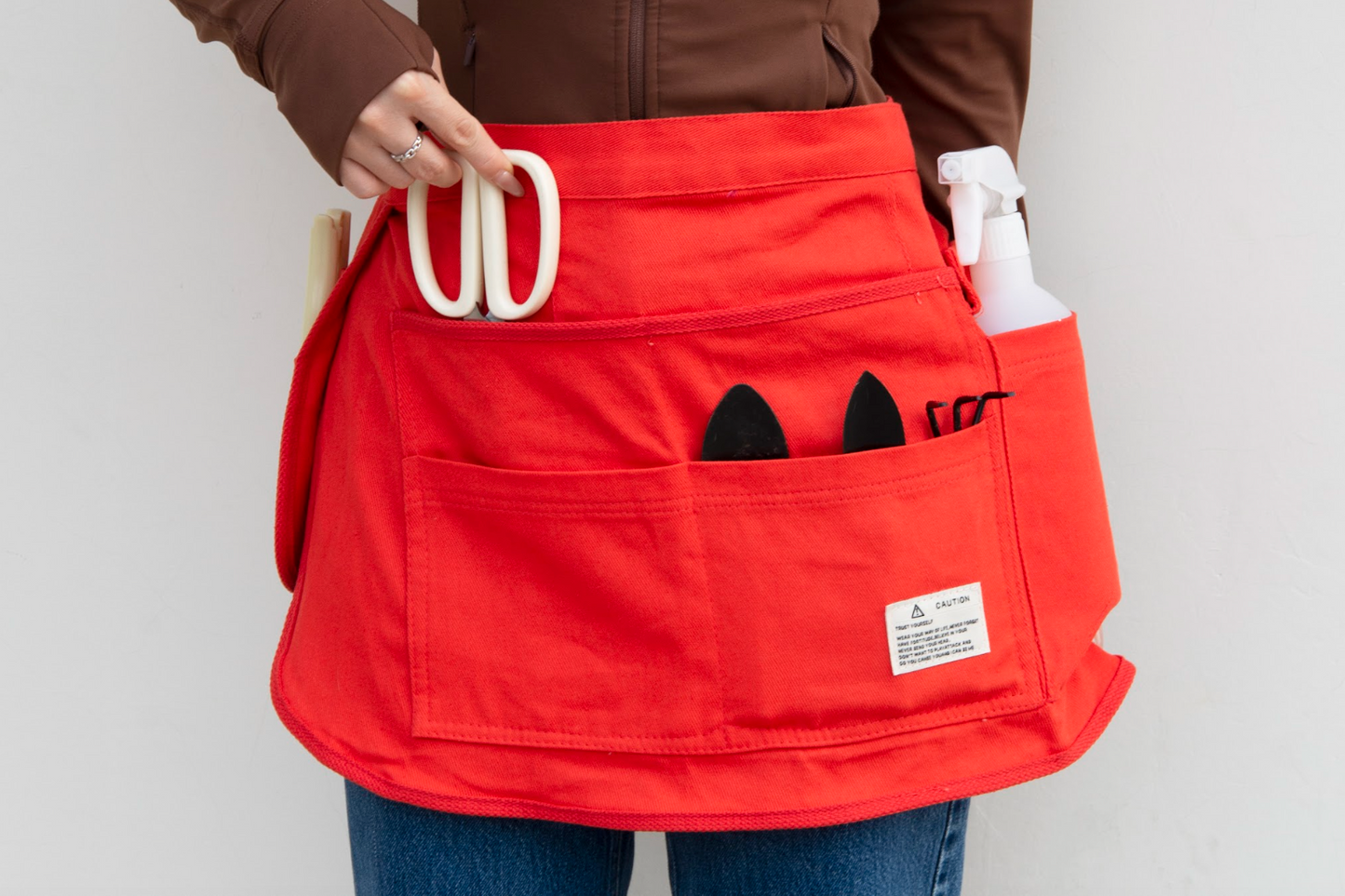 Tool Apron Half Canvas Apron - Orange