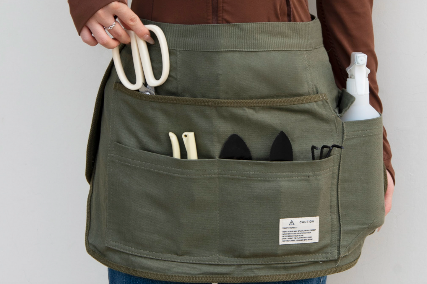 Tool Apron Half Canvas Apron - Green