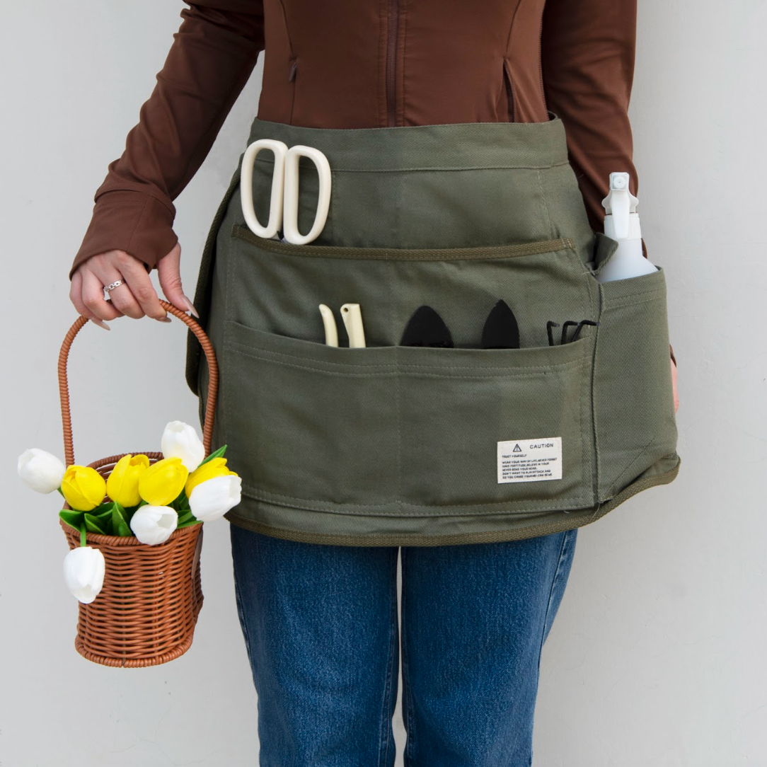 Tool Apron Half Canvas Apron - Green