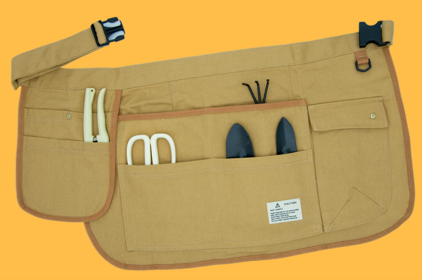 Tool Apron Half Canvas Apron - Khaki
