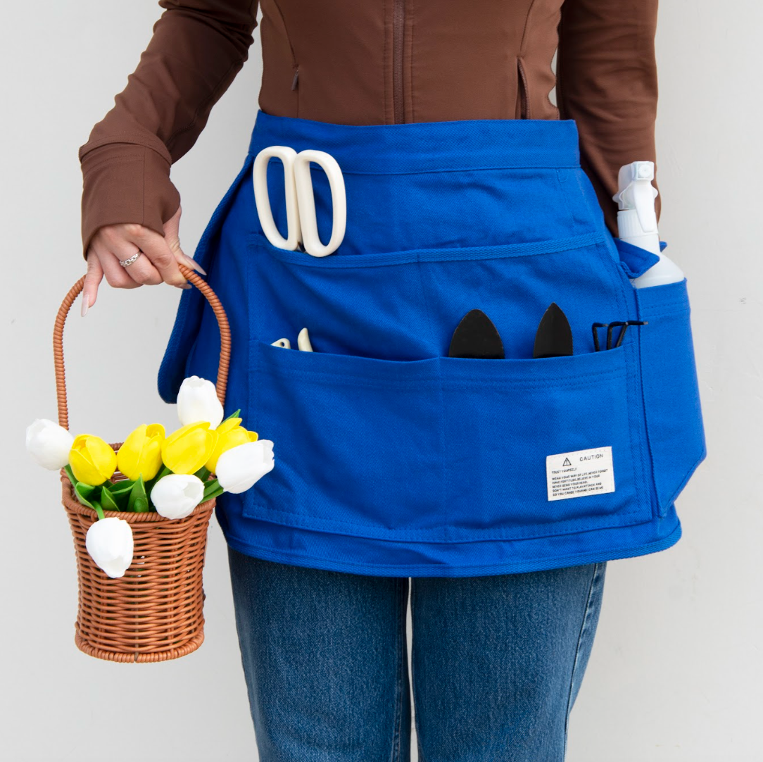 Tool Apron Half Canvas Apron - Blue