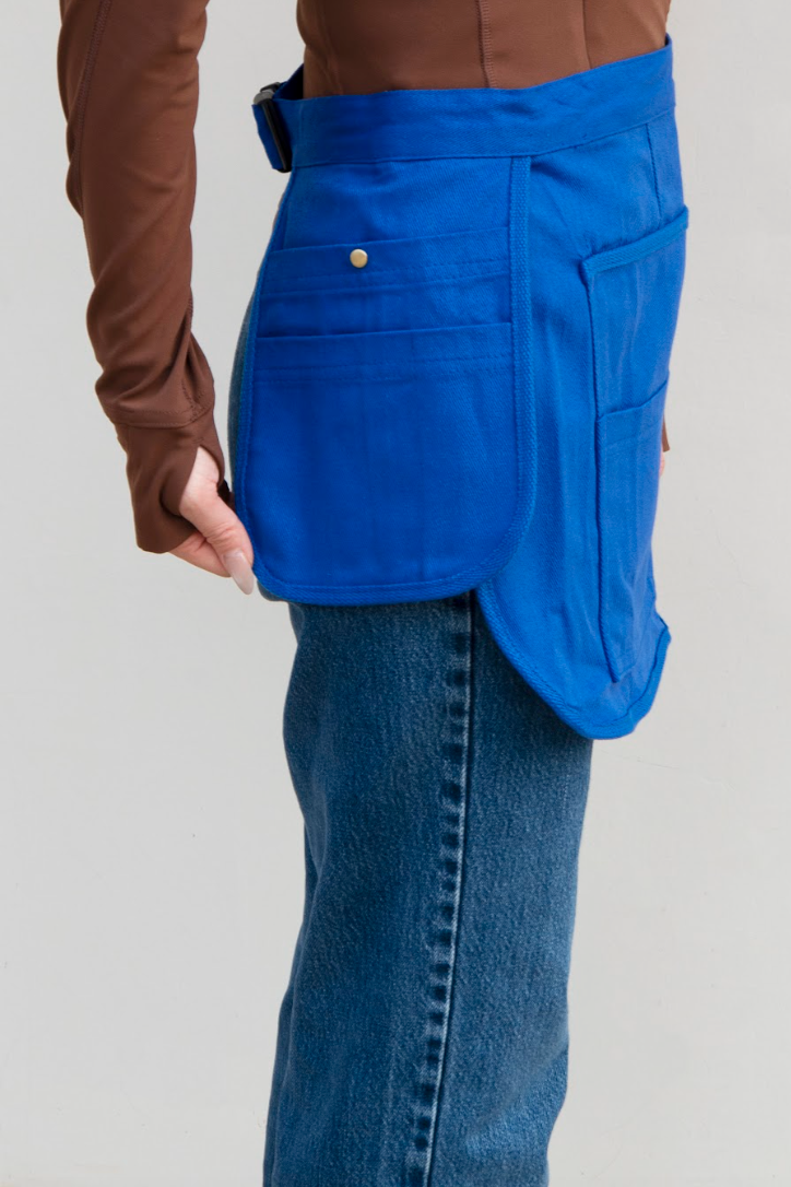 Tool Apron Half Canvas Apron - Blue