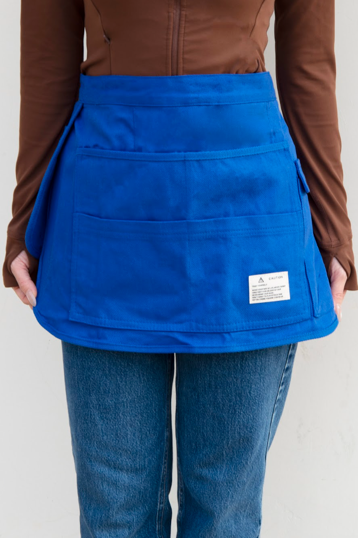 Tool Apron Half Canvas Apron - Blue