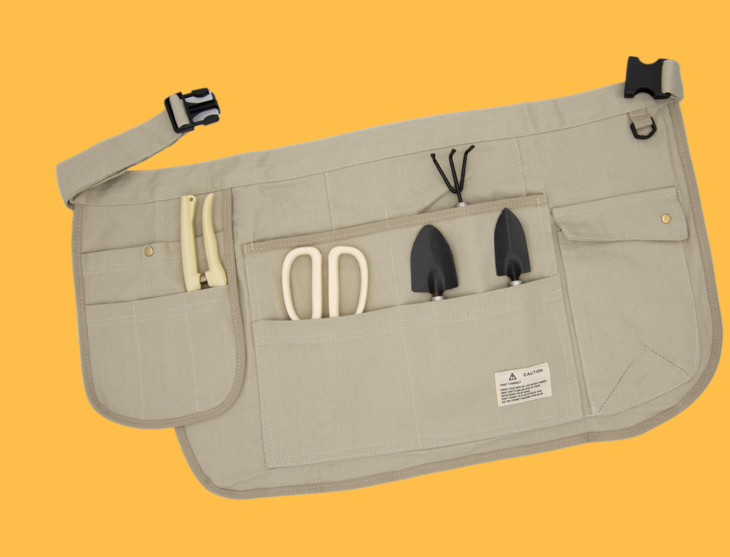 Tool Apron Half Canvas Apron - Beige
