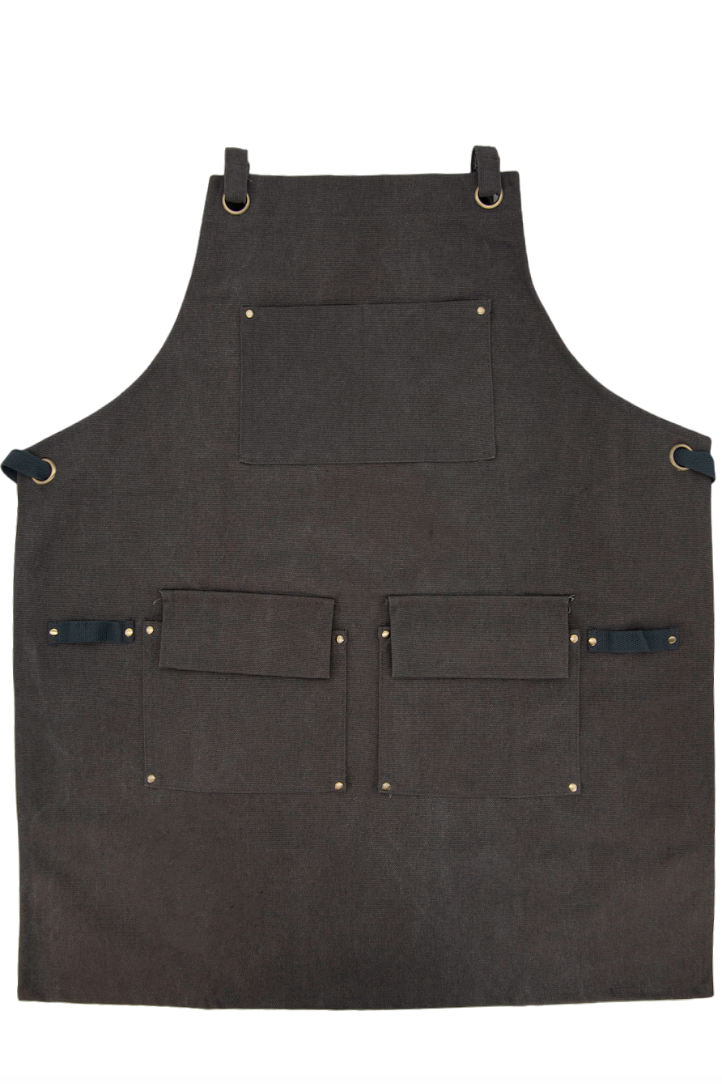 Multi-Pocket Gardening Utility Apron - Grey