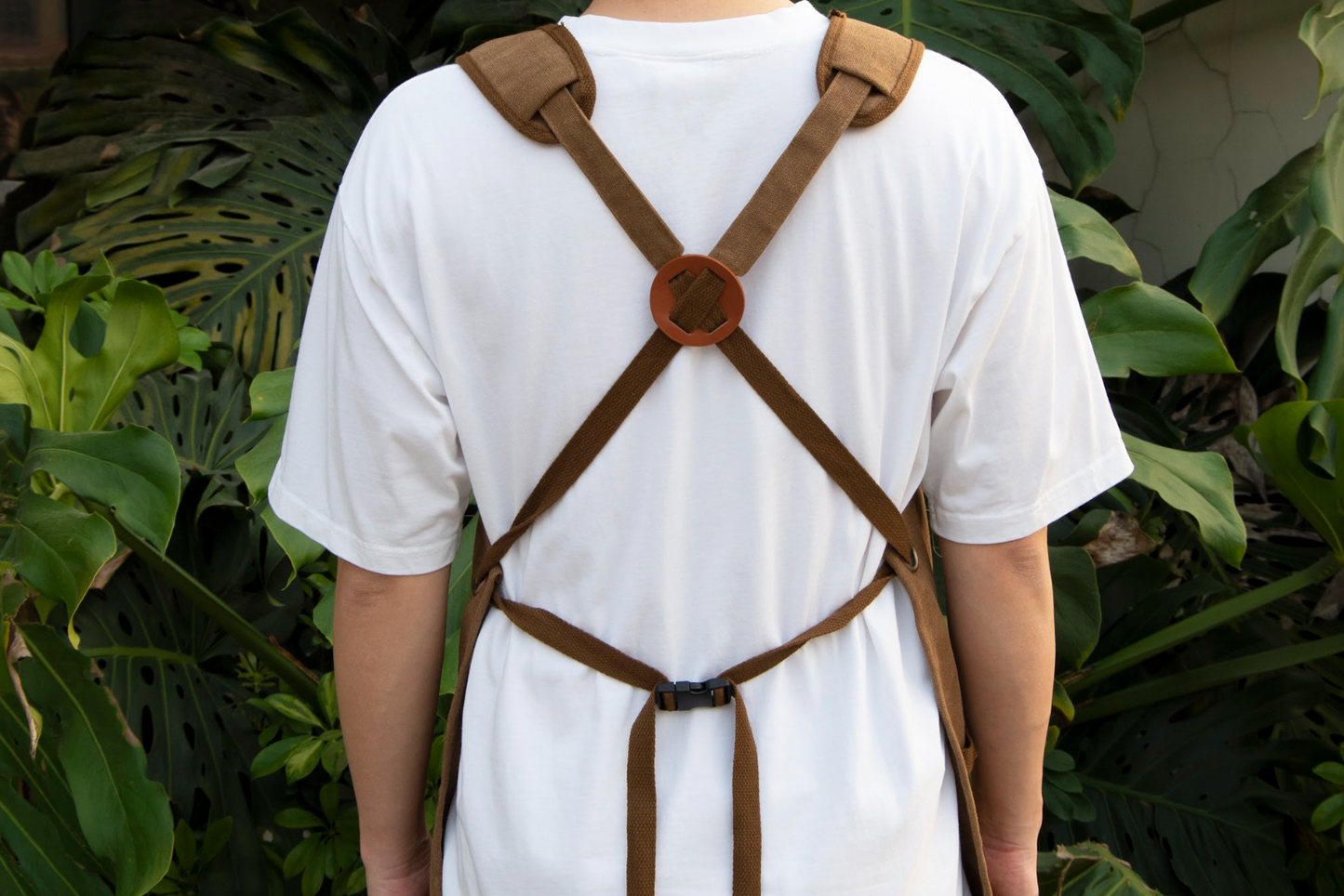 Multi-Pocket Garden Utility Apron - Camel