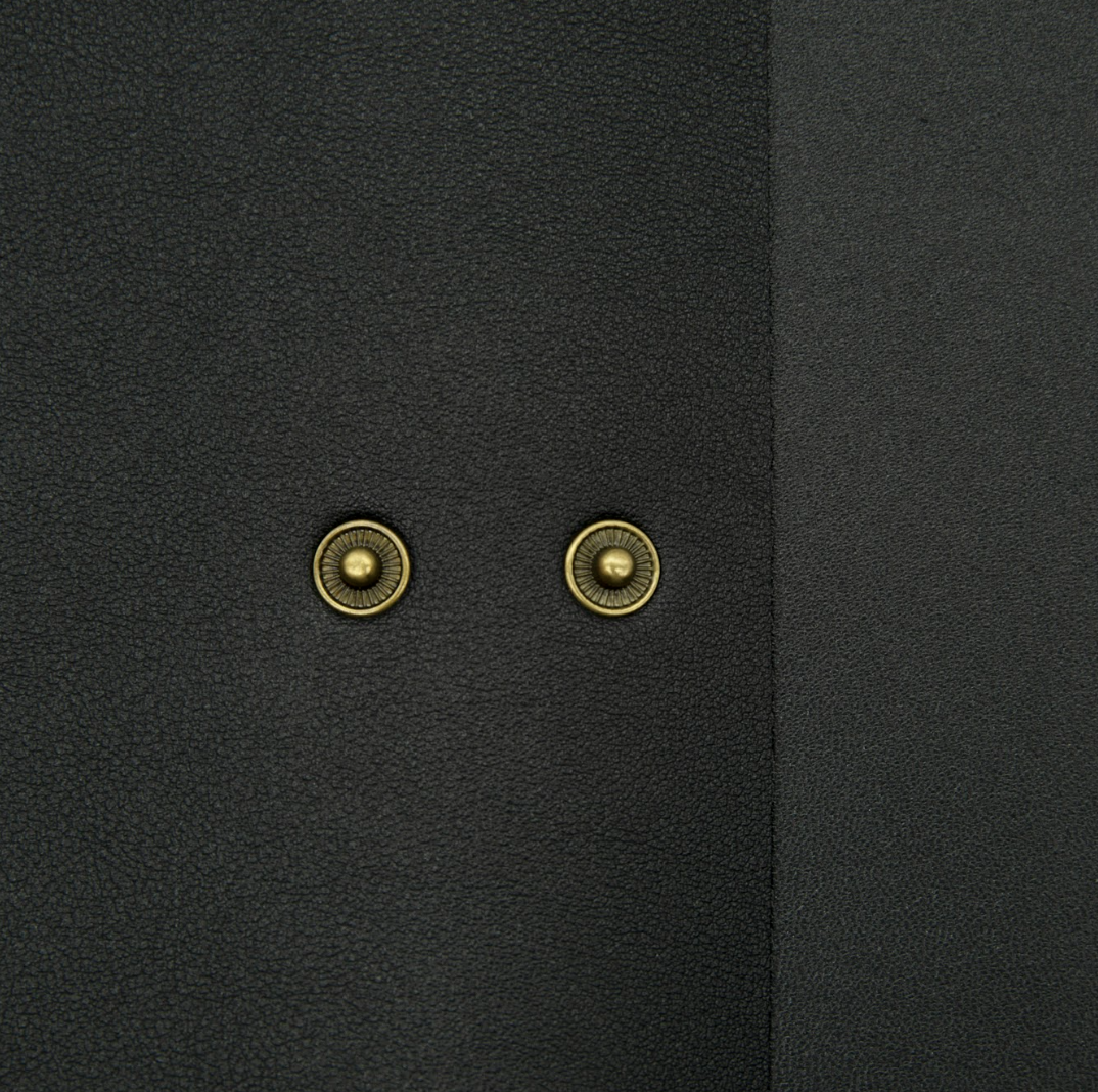 PU Leather Plant Repotting Mat Waterproof Transplanting Mat - Black