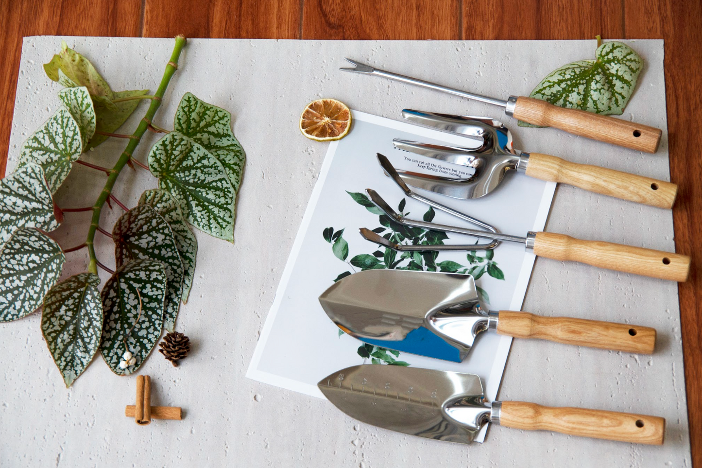 Garden Tool Set - Stainless Steel 5-Piece