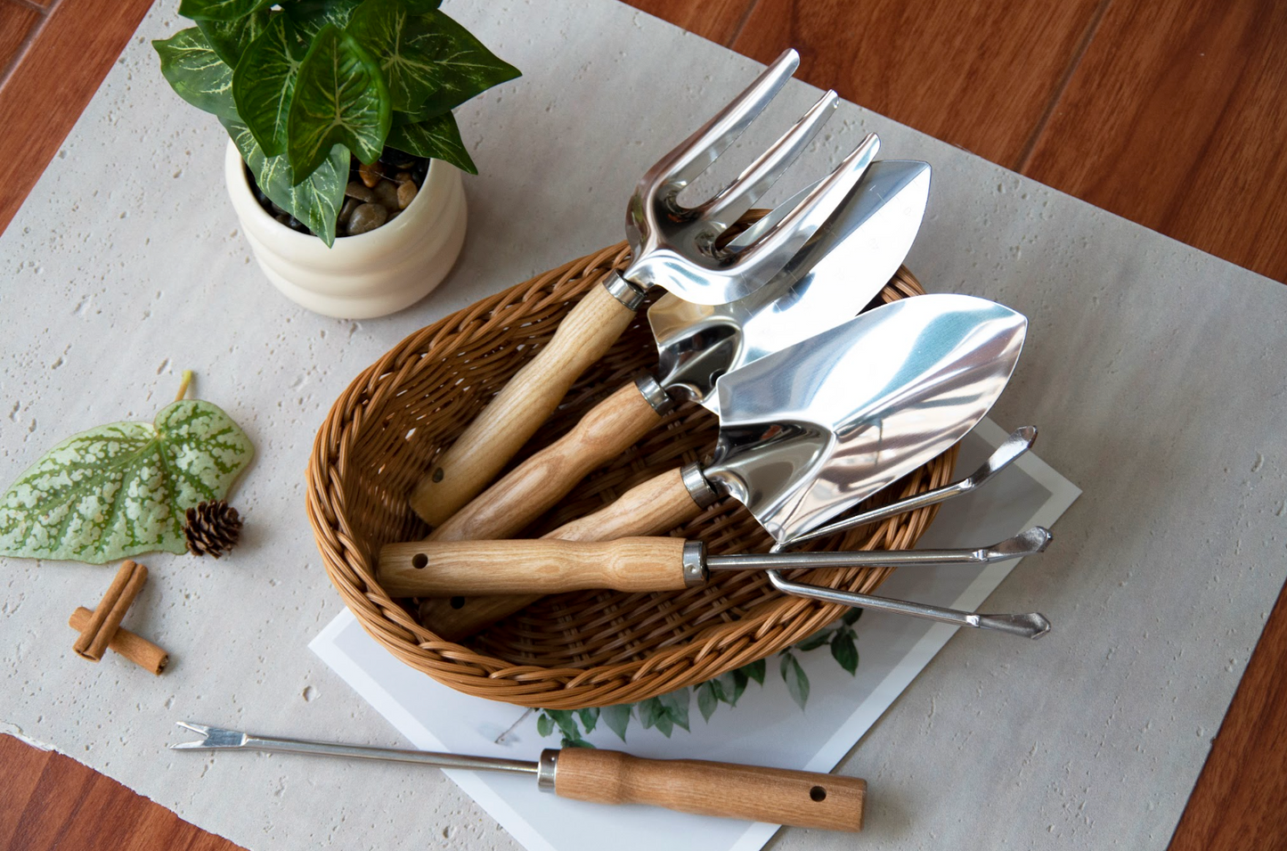 Garden Tool Set - Stainless Steel 5-Piece