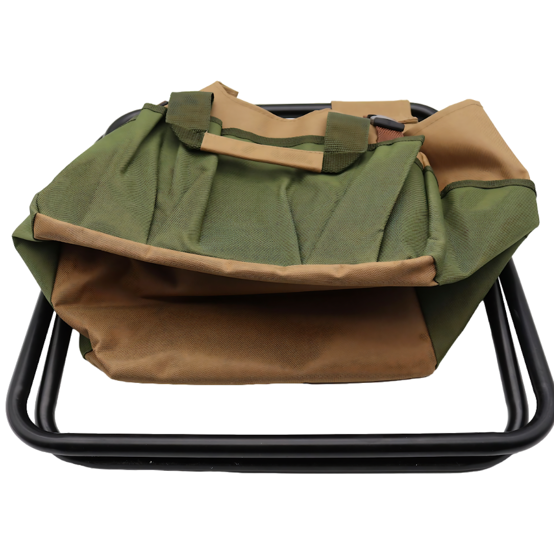 Gardener Folding Seat with Tools, Garden Stool with Detachable Storage Tote Bag