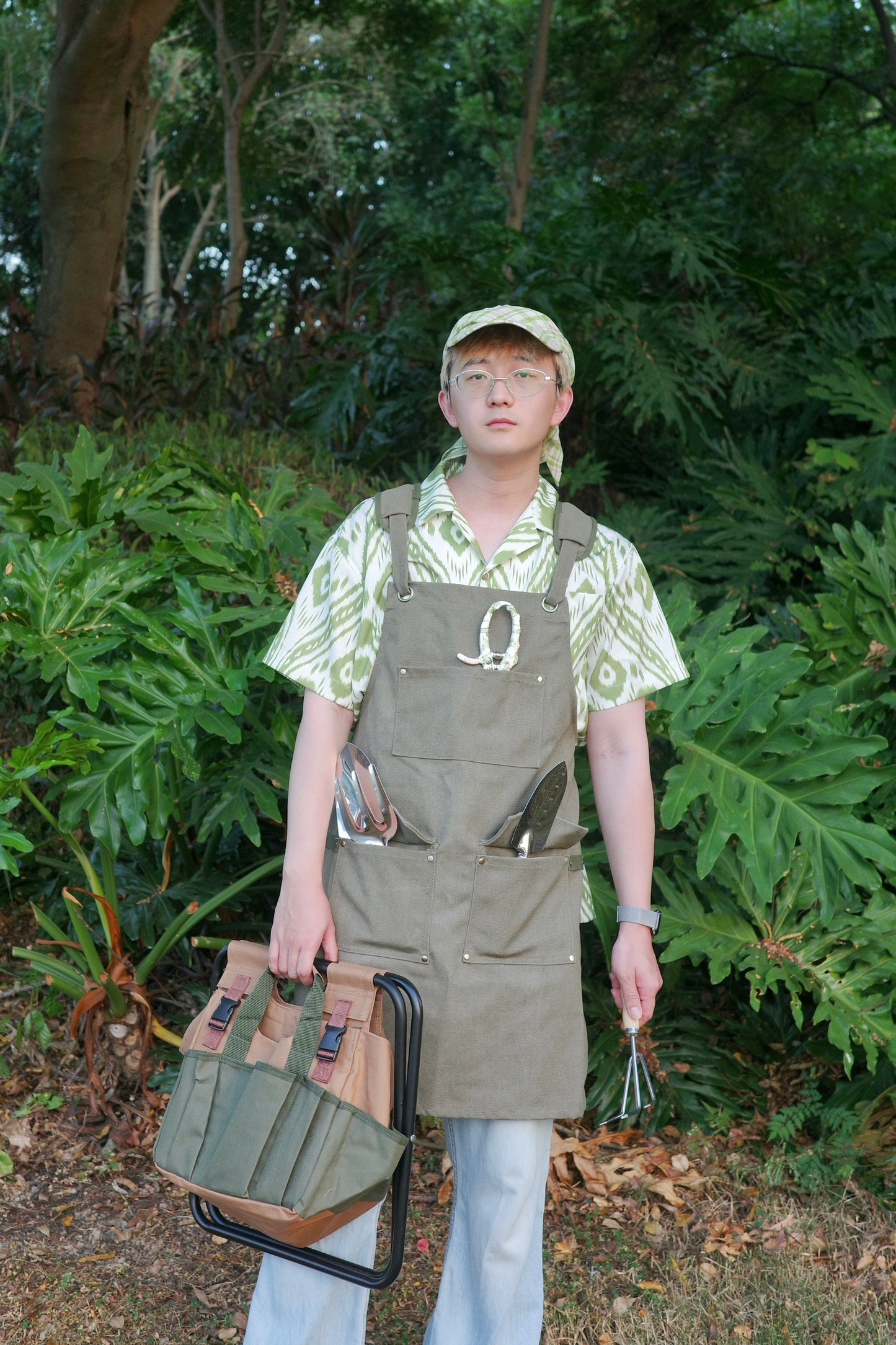 Wide Brim Garden Hat ( Apple Orchard Plaid )