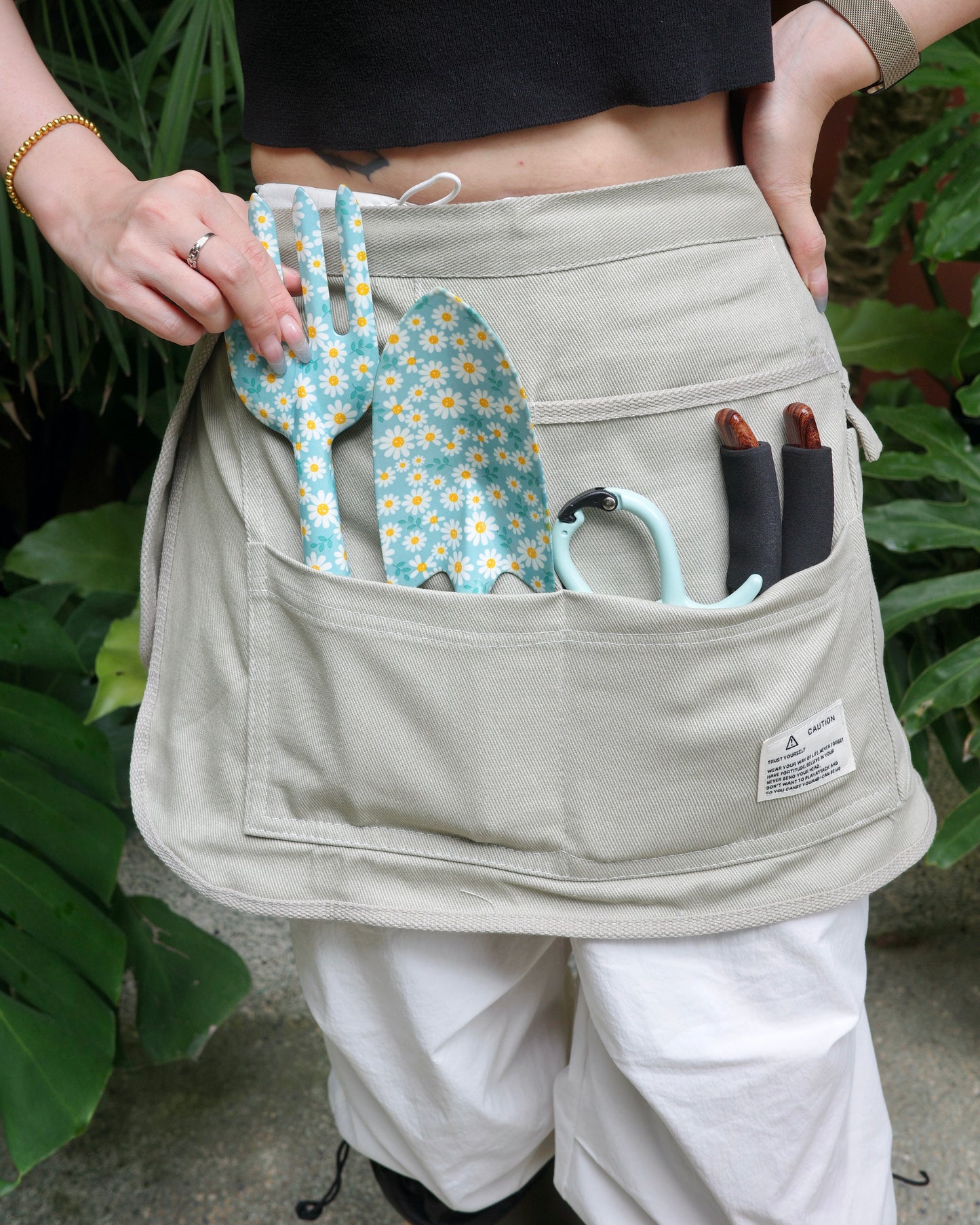 2-Piece Garden Tool Set(Hand Trowel and Hand Fork) - Daisy pattern