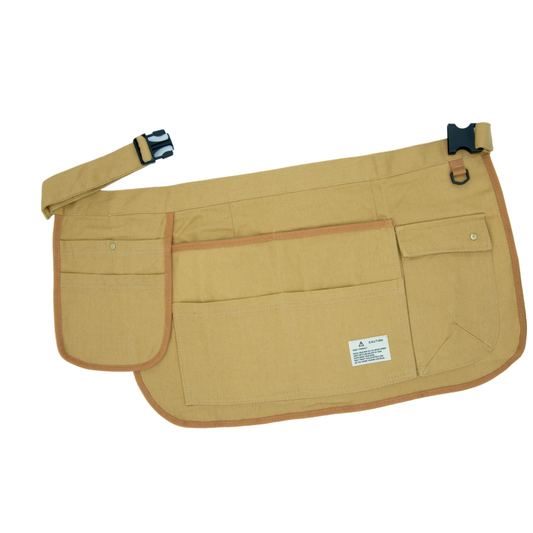 Tool Apron Half Canvas Apron - Khaki