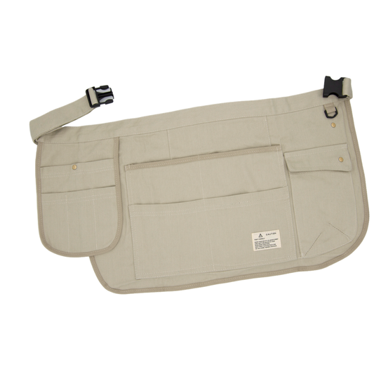 Tool Apron Half Canvas Apron - Beige
