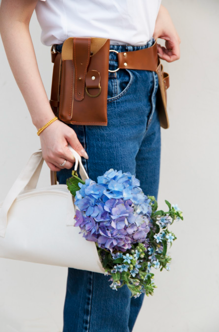 PU Leather Tool Belt Bag