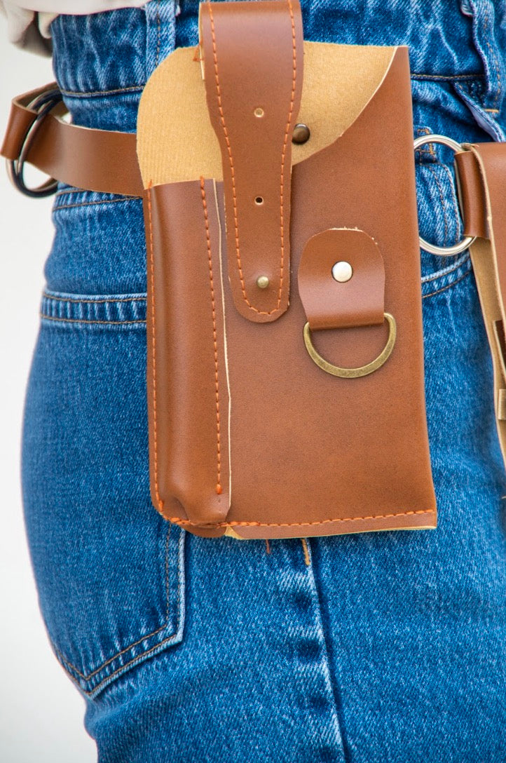 PU Leather Tool Belt Bag