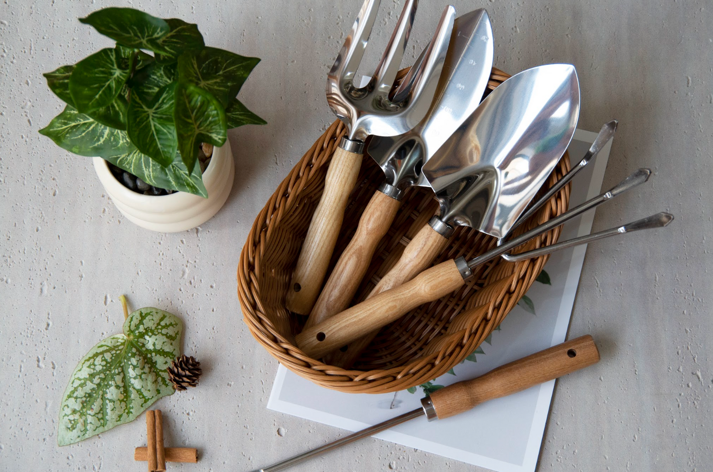 Garden Tool Set - Stainless Steel 5-Piece