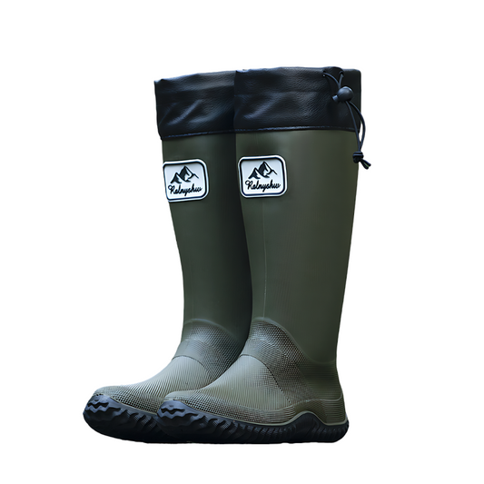 Waterproof Gardening Boots,Tall Waterproof Rain Boot Outdoor Garden Shoes – Green
