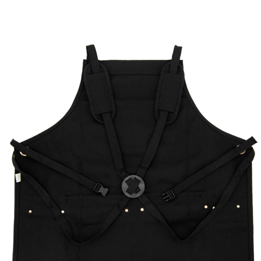 Multi-Pocket Garden Utility Apron - Black