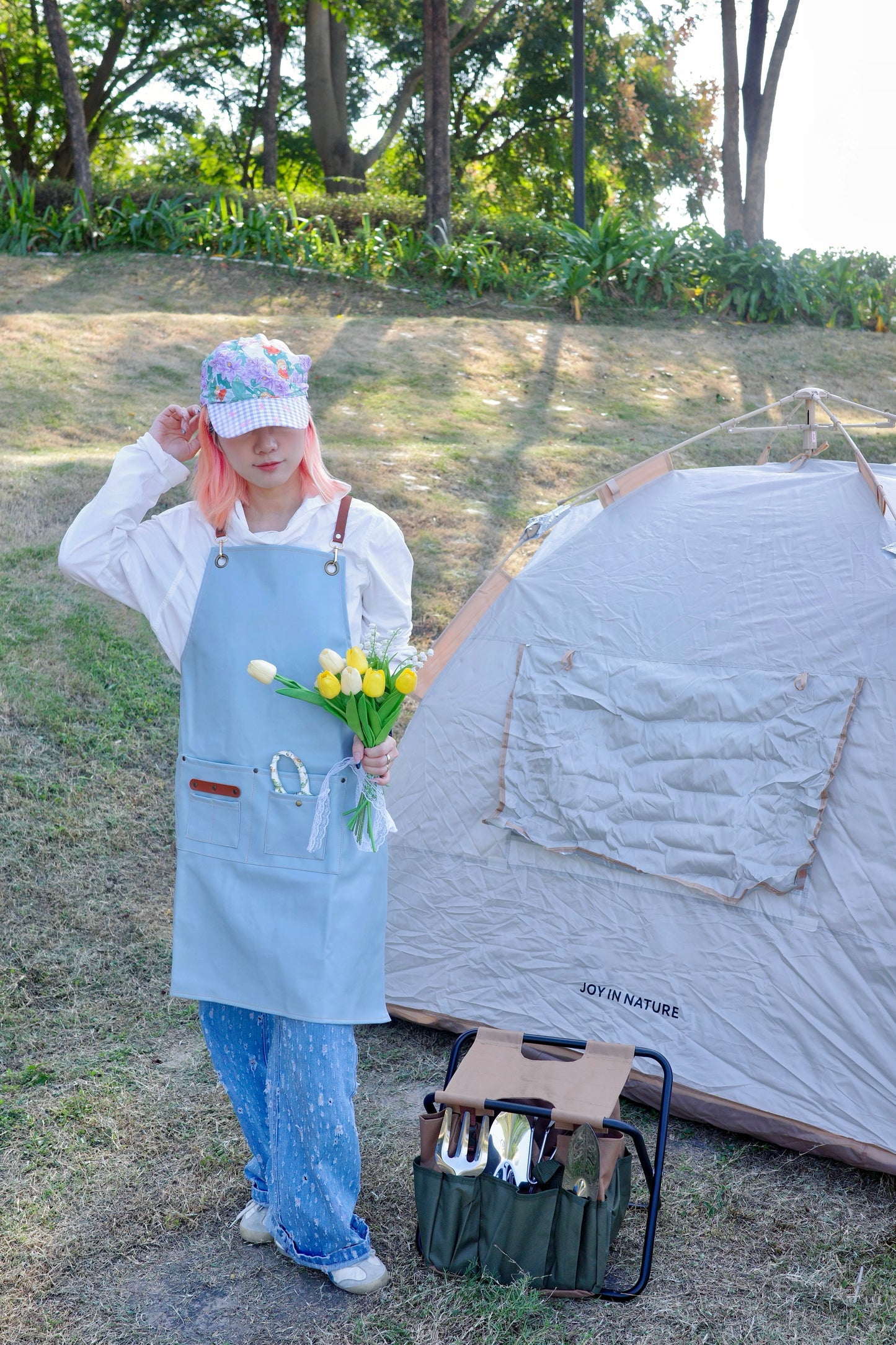 Wide Brim Garden Hat ( Lavender Garden )