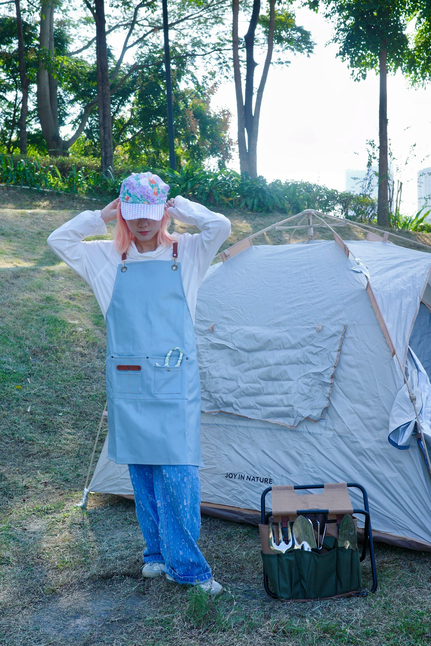 Wide Brim Garden Hat ( Lavender Garden )