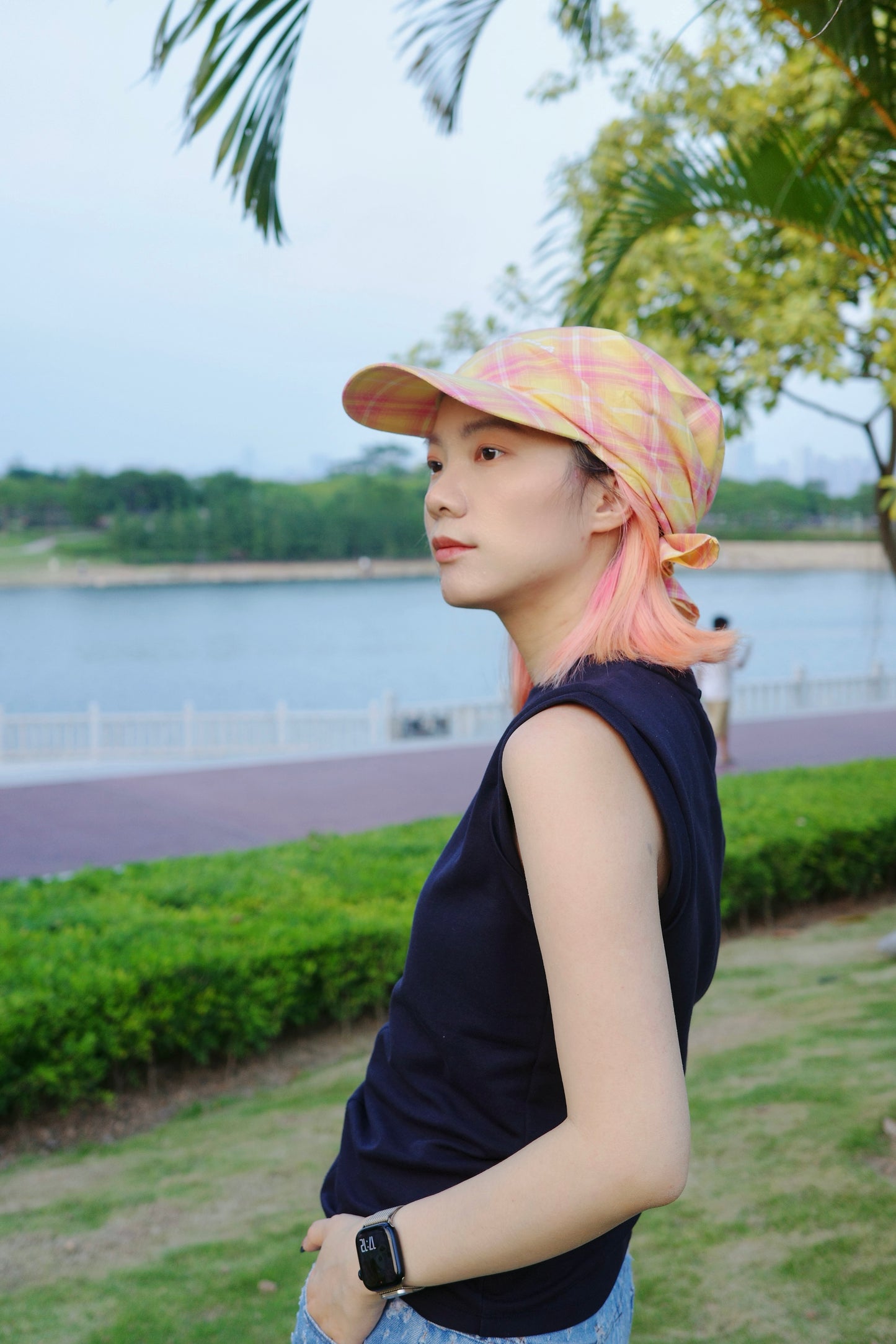 Wide Brim Garden Hat ( Sun-Kissed Peach )