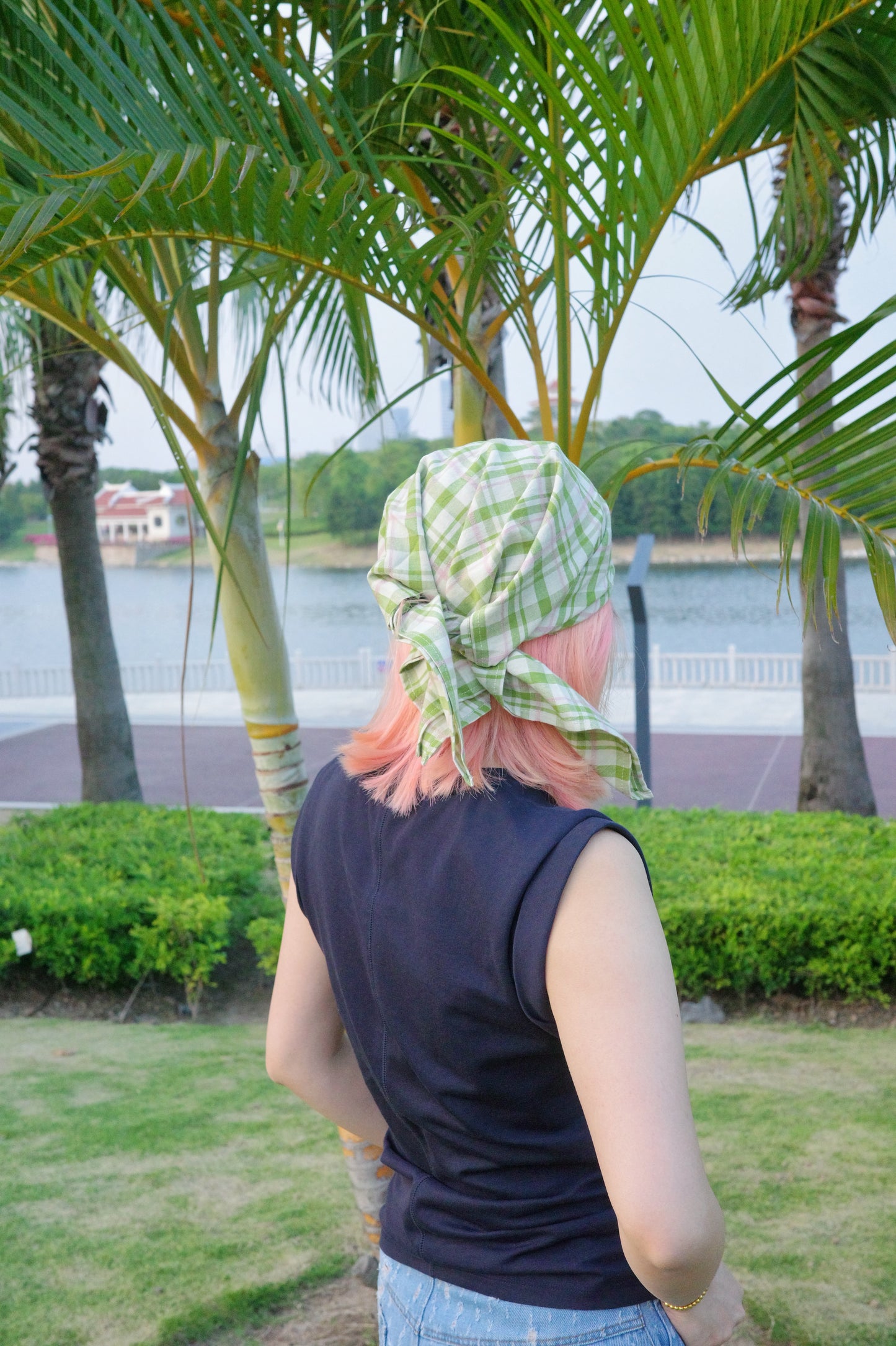 Wide Brim Garden Hat ( Apple Orchard Plaid )