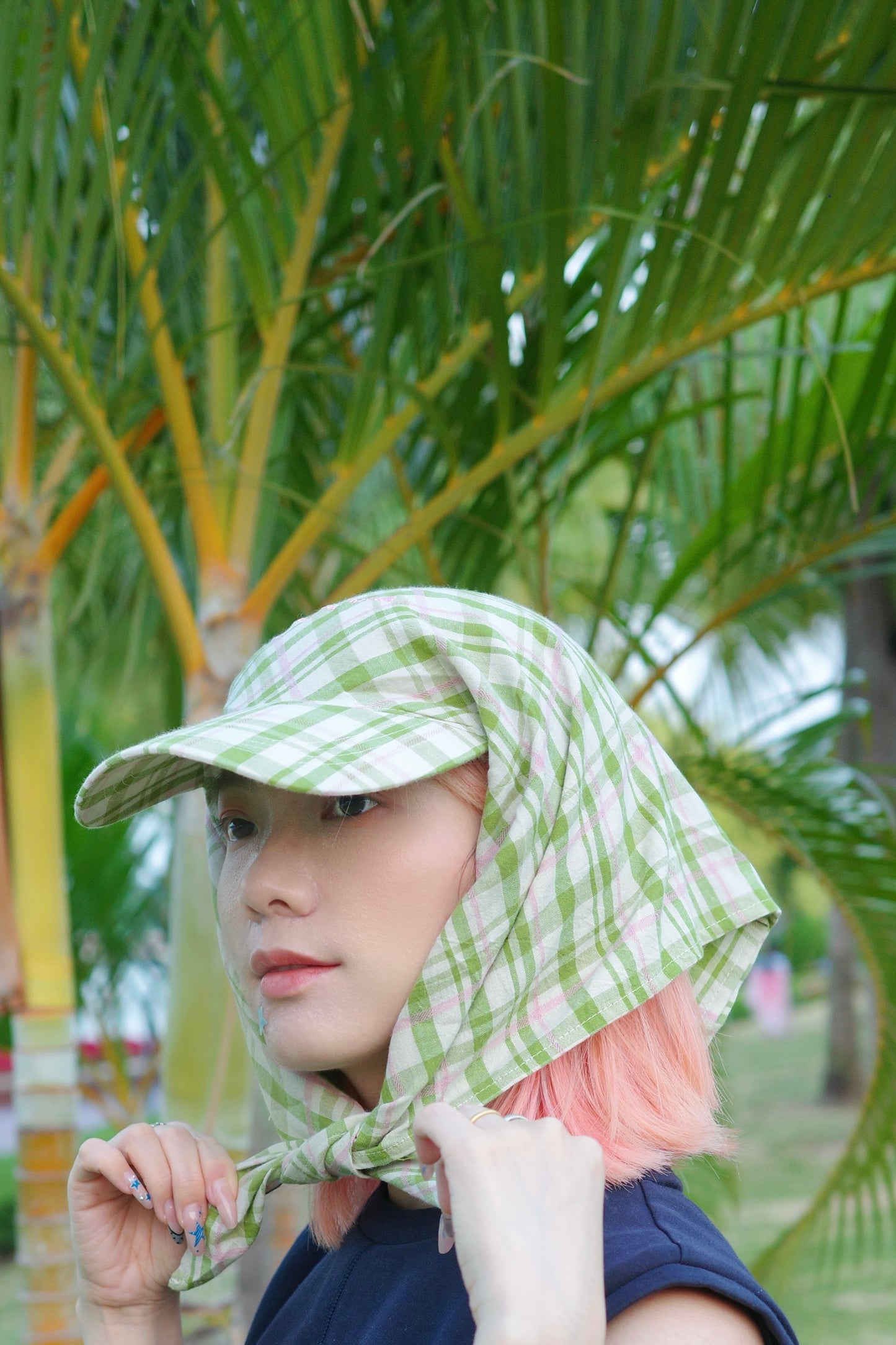 Wide Brim Garden Hat ( Apple Orchard Plaid )