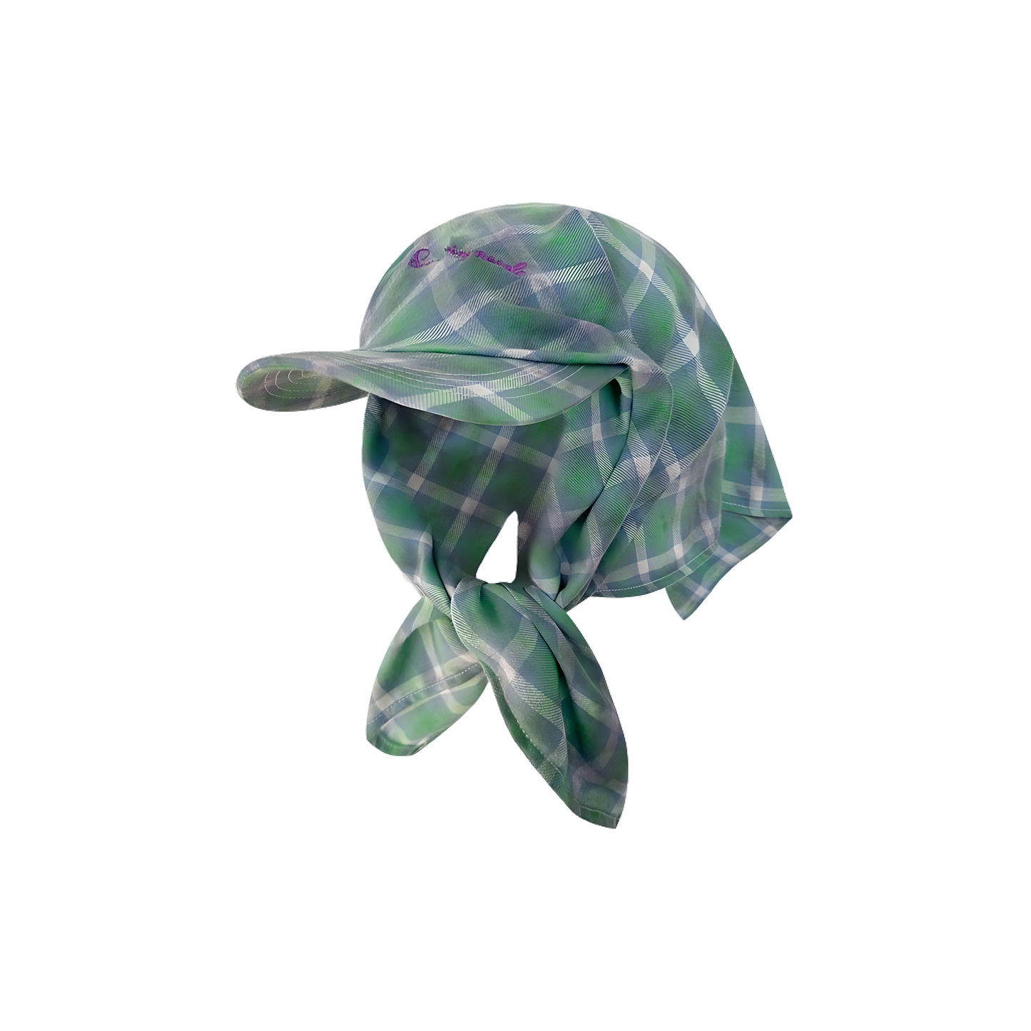 Wide Brim Garden Hat ( Spring Meadow Plaid )