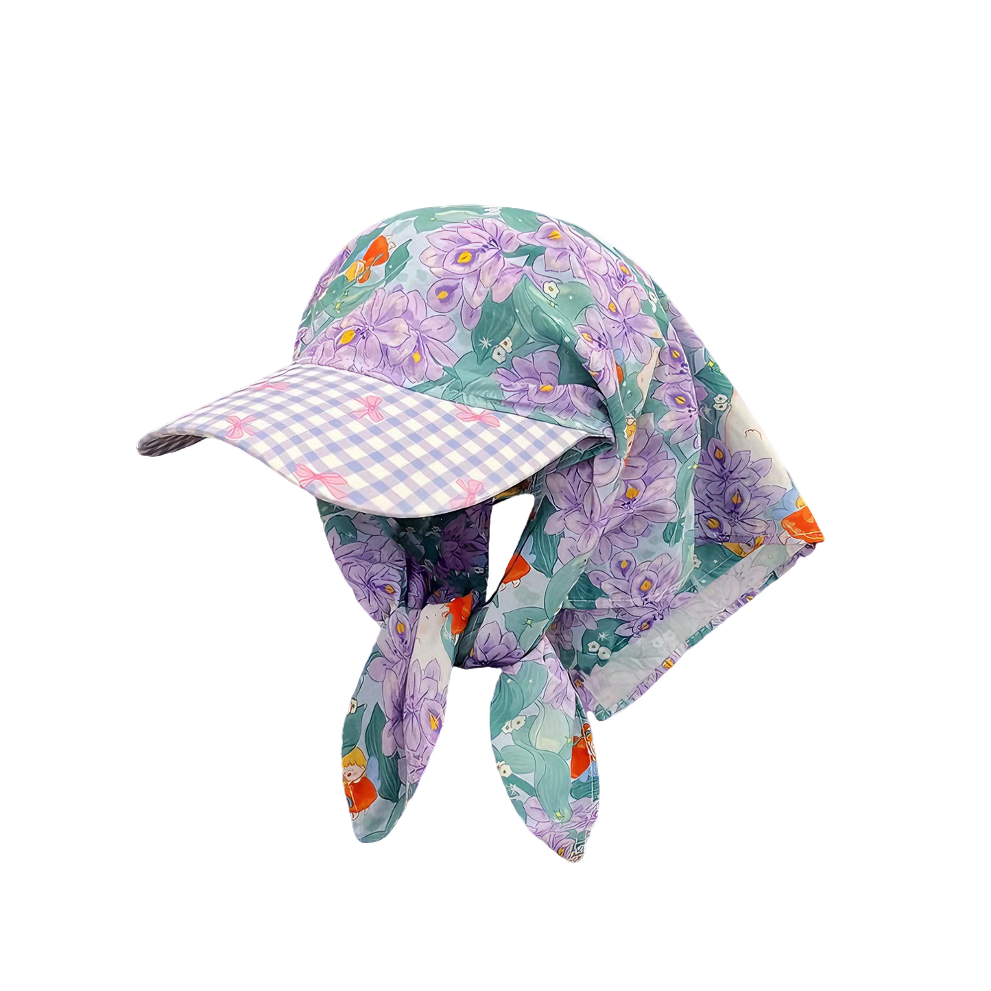 Wide Brim Garden Hat ( Lavender Garden )