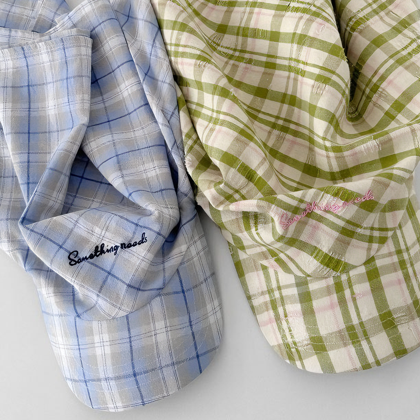 Wide Brim Garden Hat ( Skyline Blue Plaid )